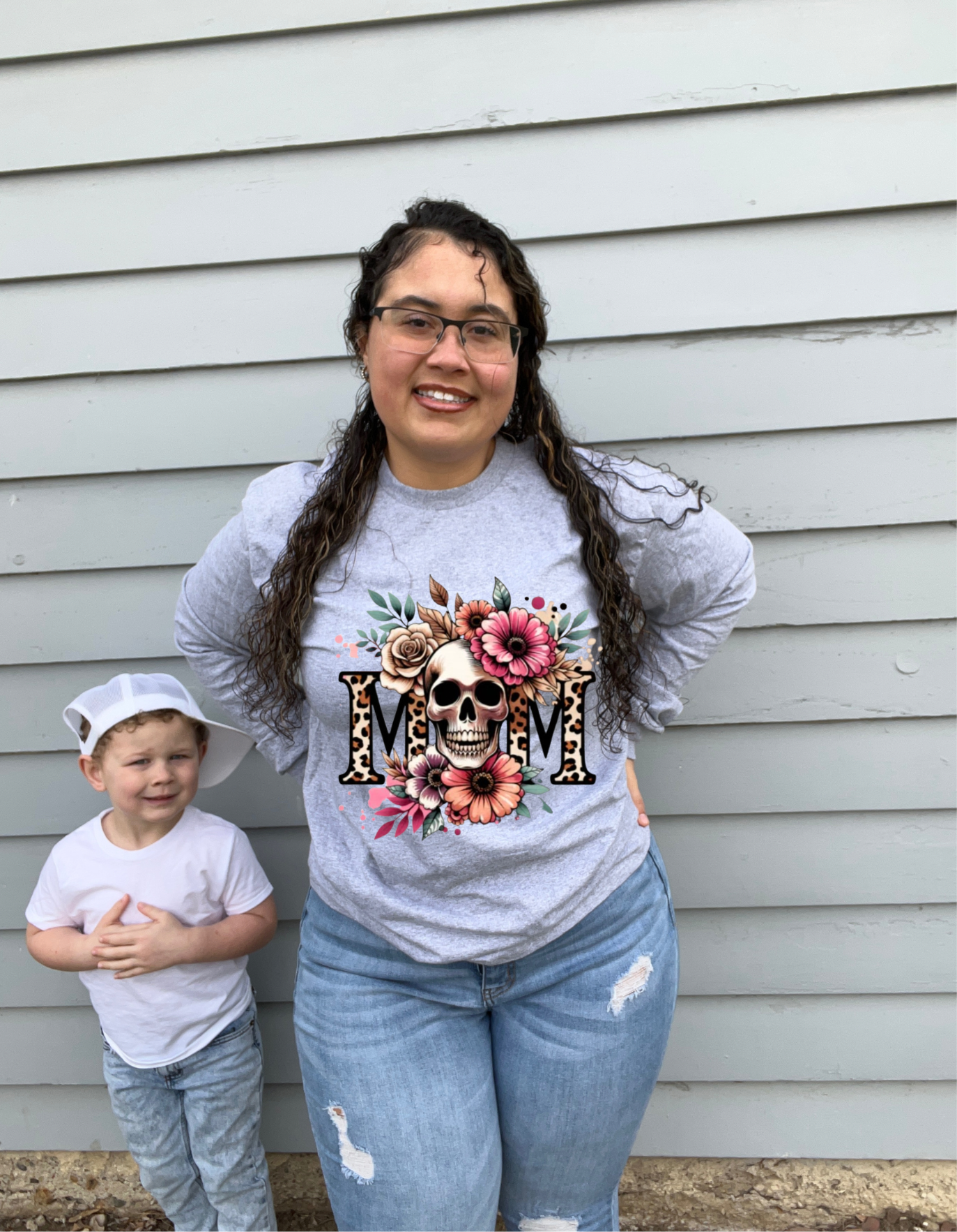 Mom (floral skull)